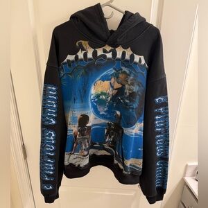 Godspeed Black and Blue Graphic Hoodie size XL